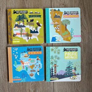 All Aboard! Board Book by Haily and Kevin Meyers Bundle of 4 Books